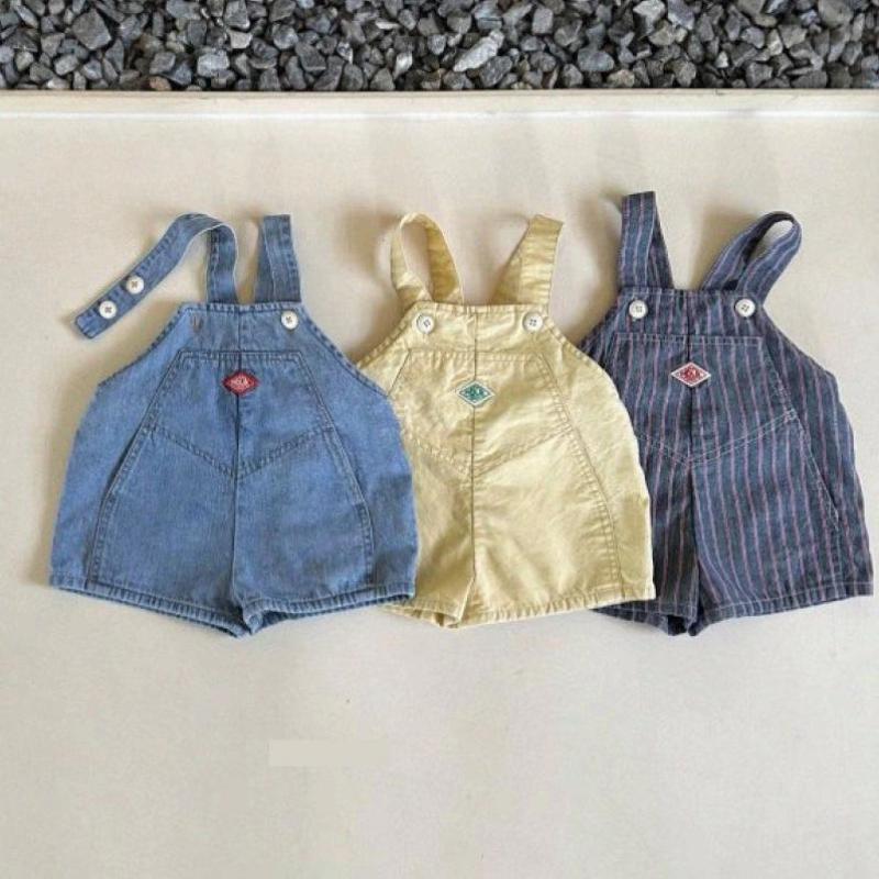 Baby Overall Denim - 2025 صيف جديد الأطفال وزرة الدنيم