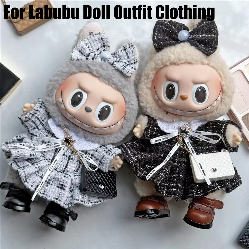 Baby Clothing 1 Year Old - 15 17 سنتيمتر لدمية Labubu تنورة
