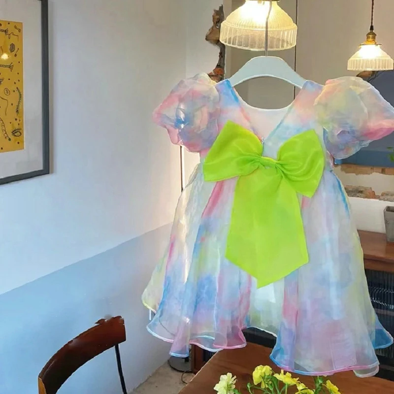 Baby Clothing Yellow - فستان بناتي صيفي ملابس أطفال 2025