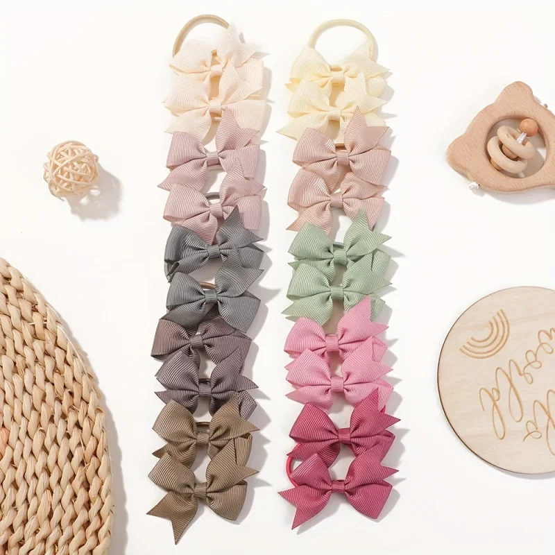 Newborn Gift Set - 20 قطعة/المجموعة 2.1 بوصة جميل Bowknot
