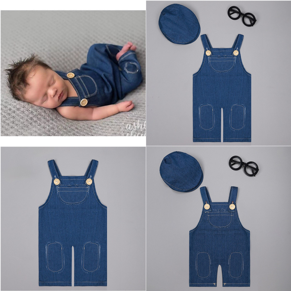 Baby Clothing Boy - ❤️ الوليد التصوير الملابس وزرة الدنيم