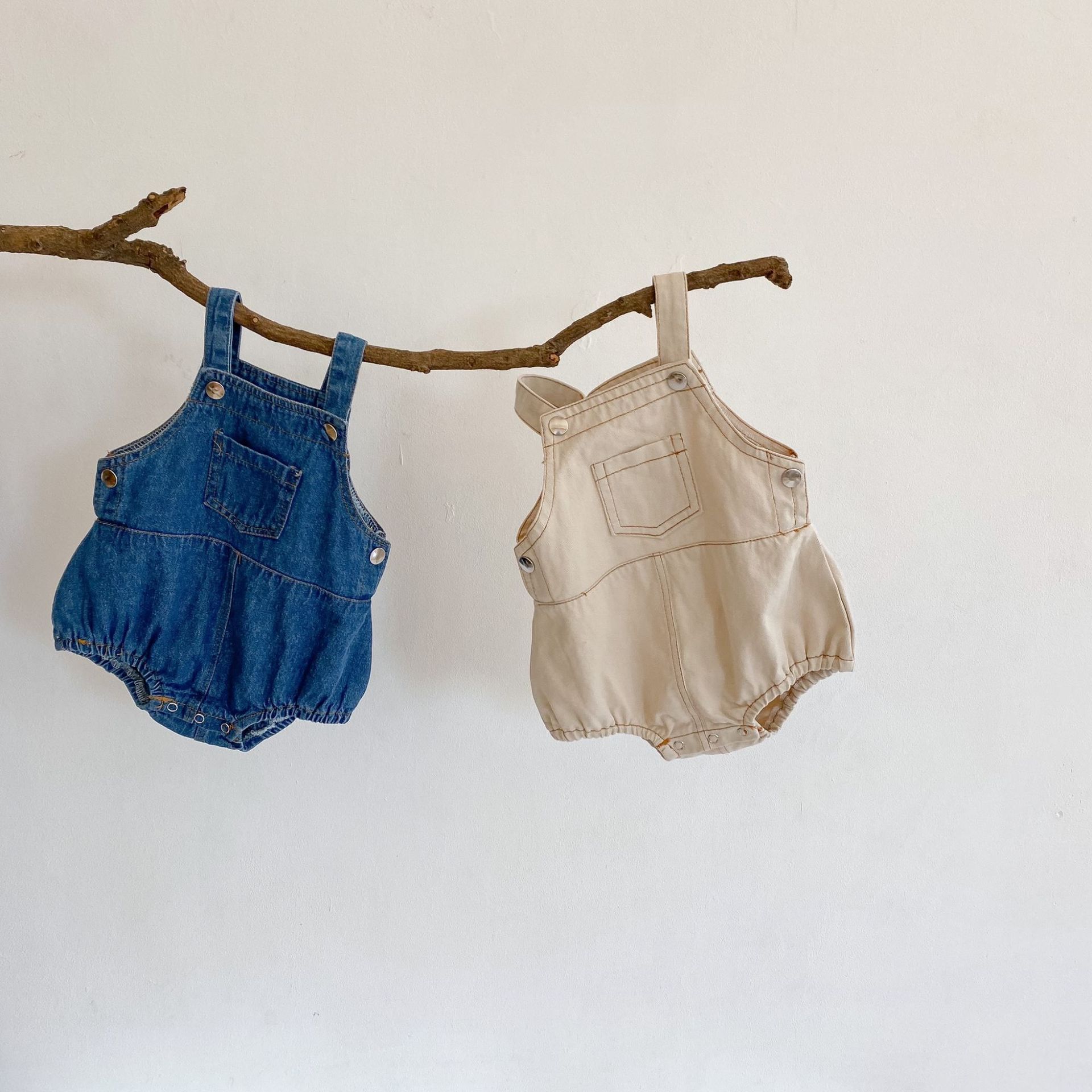 Baby Overall Denim - ملابس جينز للأطفال الرضع من الجنسين