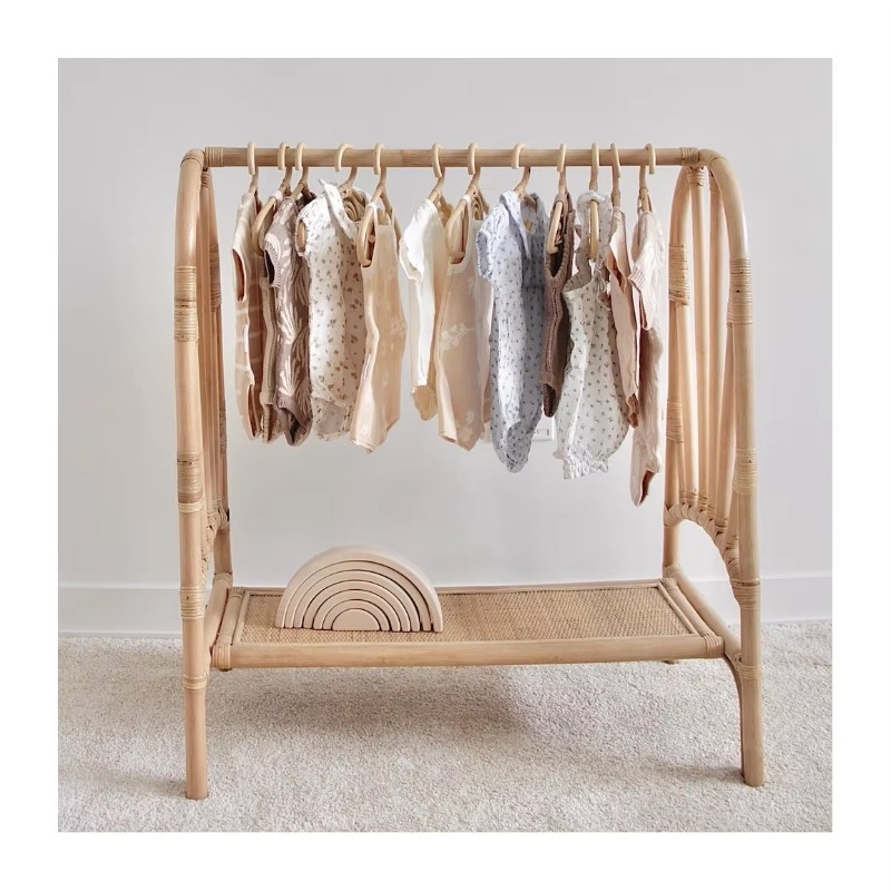 Baby Clothing Hanging Rack - شماعات صغيرة مزخرفة، رفوف تخزين مصنوعة