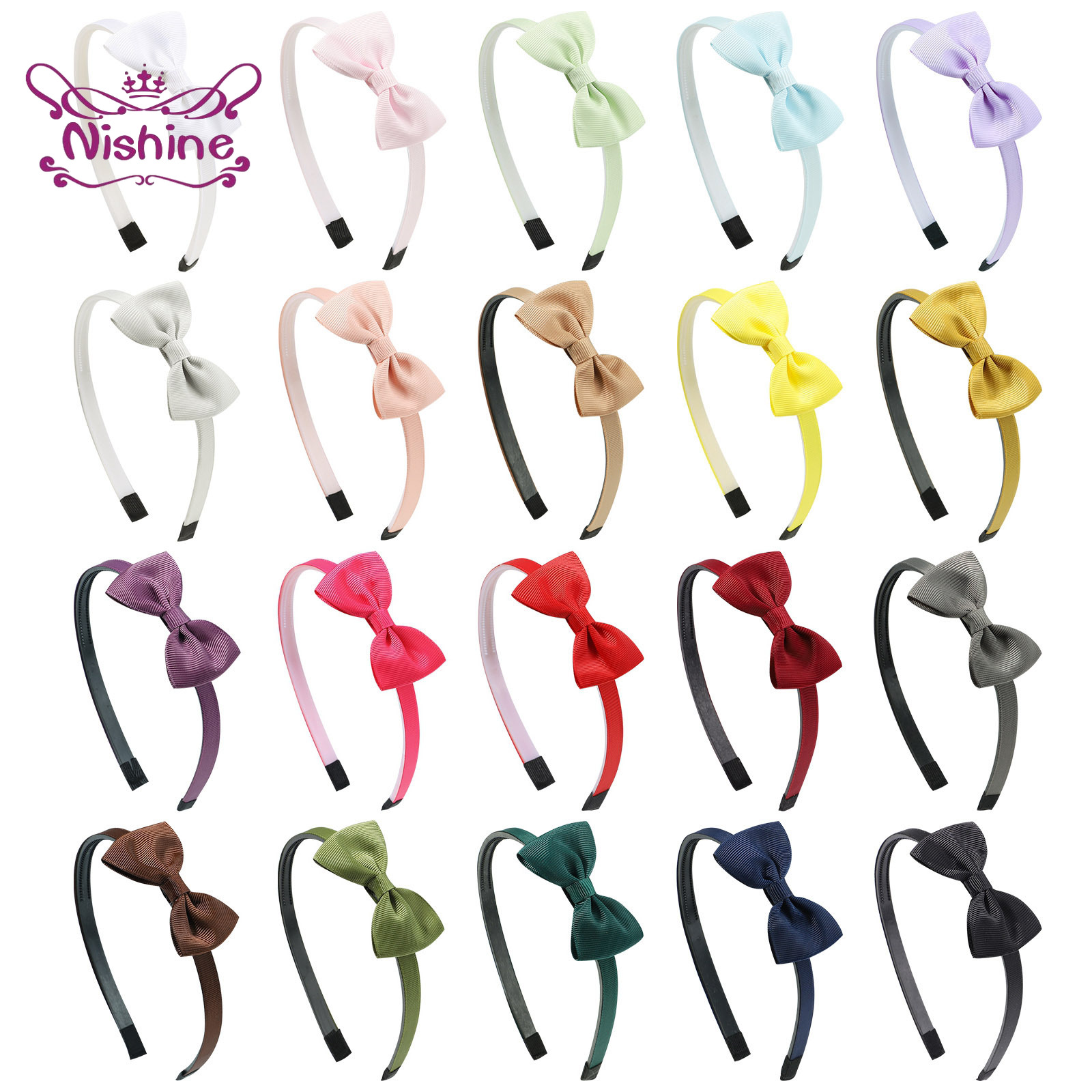 Baby Clothing 1 Year Old - ربطات شعر للأطفال بعقدة فيونكة شريطية