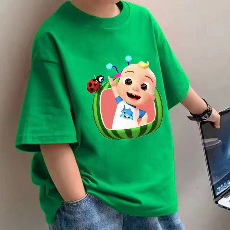 Baby Clothing Boy - Cocomelons الطفل تي شيرت أنيمي القطن