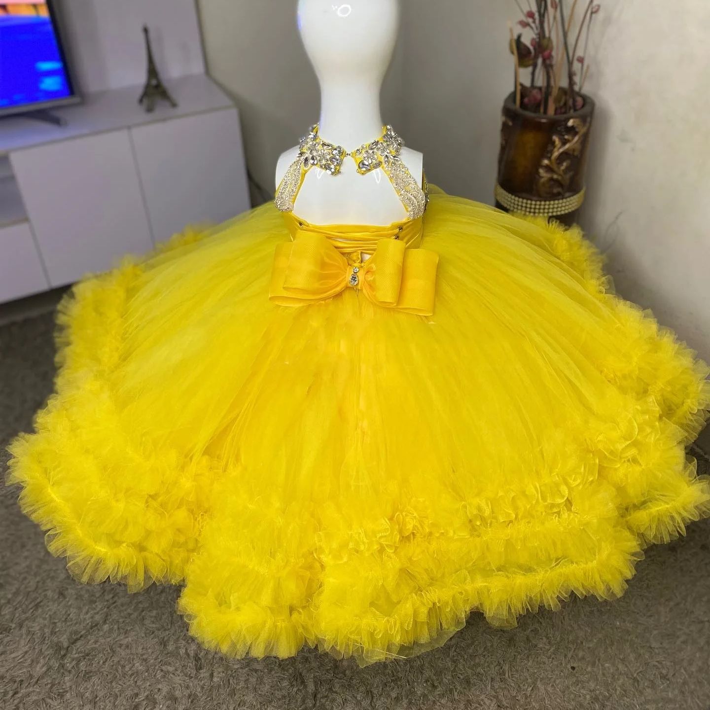 فستان فتاة الزهور الصفراء الرا - مراجعة Baby Clothing Yellow وسعره