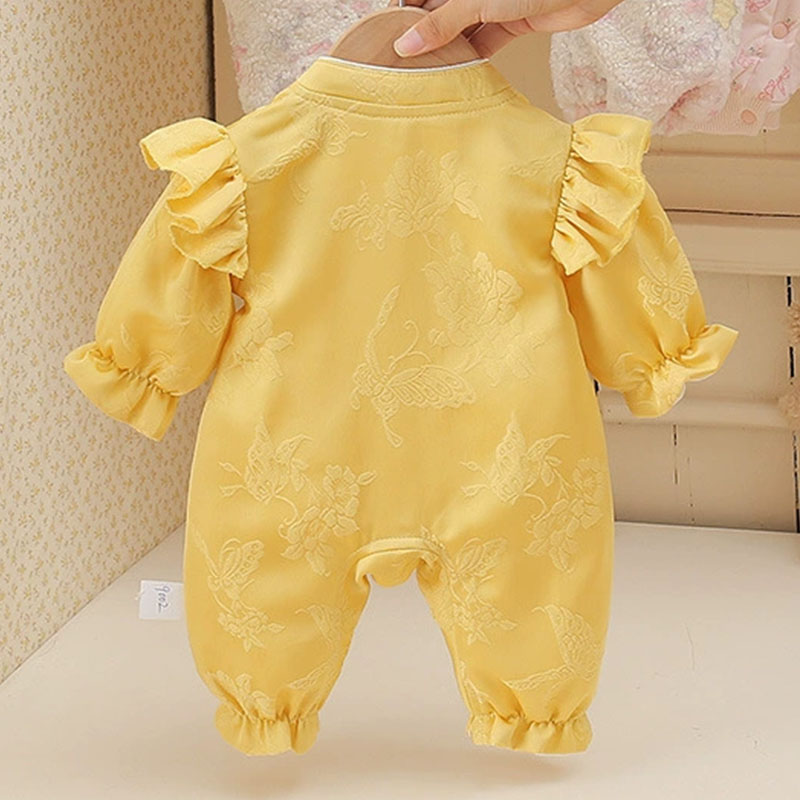 ملابس أطفال للبنات الصغيرات لف - مراجعة Baby Clothing Yellow وسعره