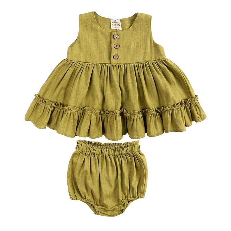 القطن الكتان طفل الفتيات الملا - مراجعة Baby Clothing Layers وسعره