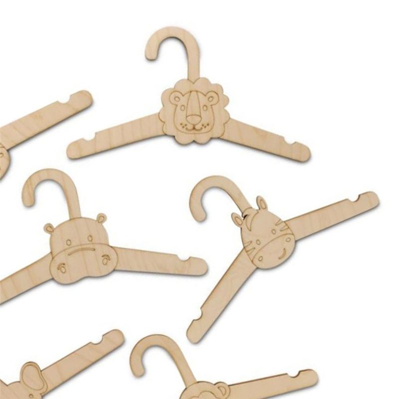 ABJI-20 قطعة شماعات ملابس خشبي - مراجعة Baby Clothing Hanging Rack وسعره