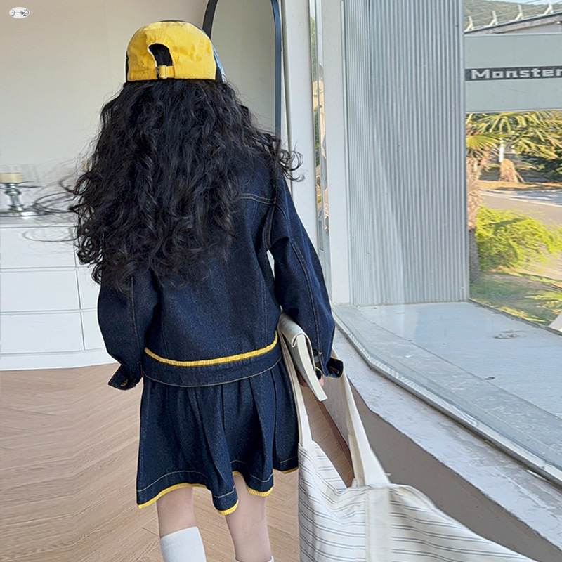 طقم جاكيت دنيم أصفر عصري للفتي - مراجعة Baby Clothing Yellow وسعره