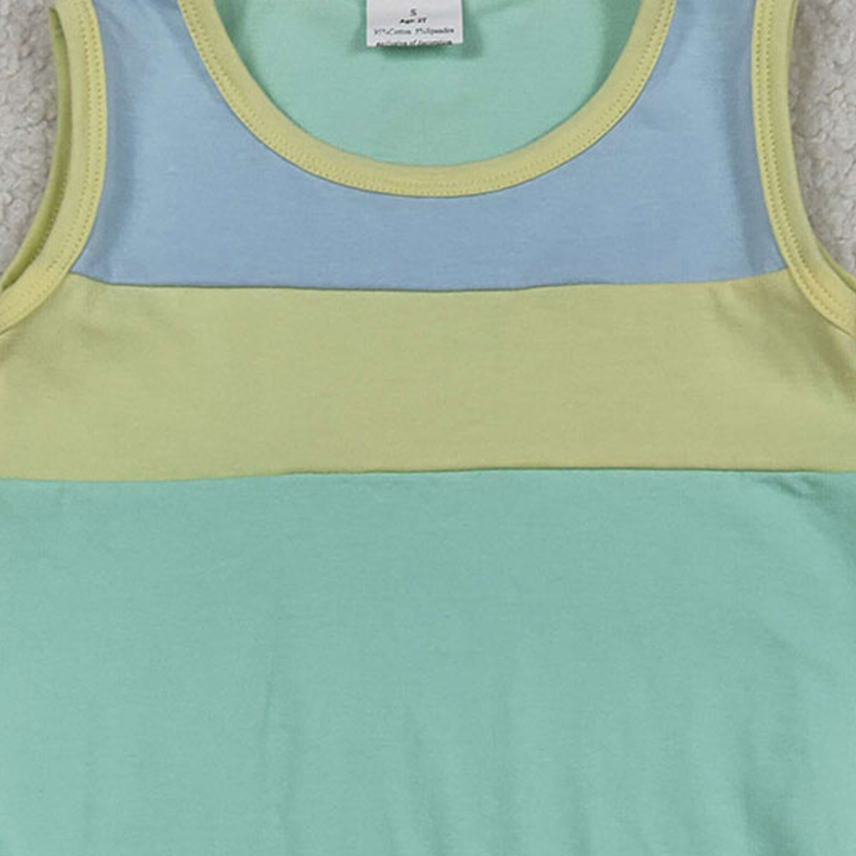 رومبير أزرق وأصفر بدون أكمام ل - مراجعة Baby Clothing Yellow وسعره