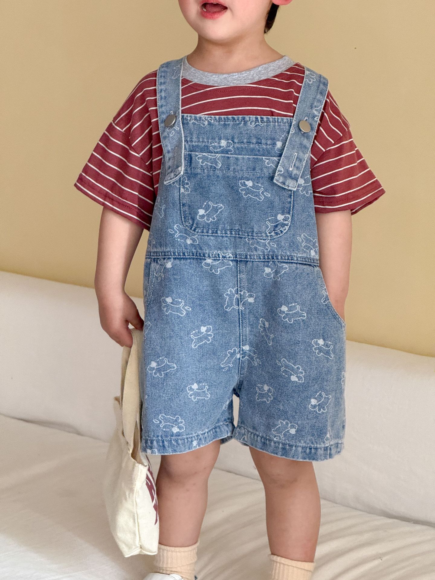 أوفرول جينز جديد للأطفال صيف 2 - مراجعة Baby Overall Denim وسعره