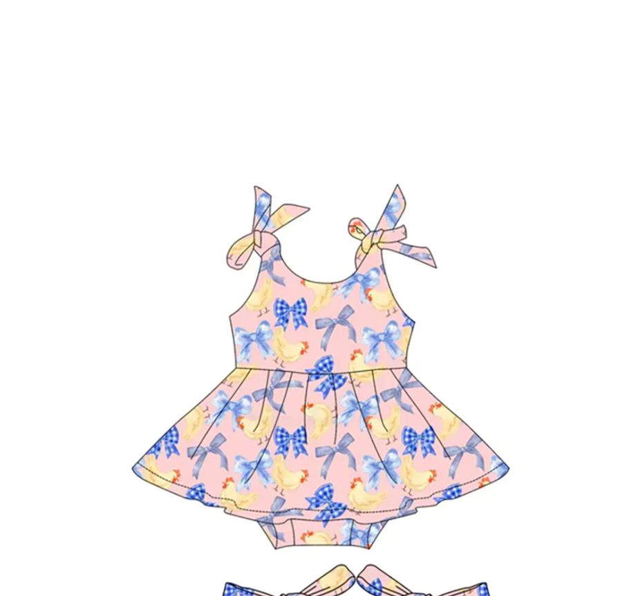 ملابس أطفال صيفية بطبعة بطة صف - مراجعة Baby Clothing Yellow وسعره