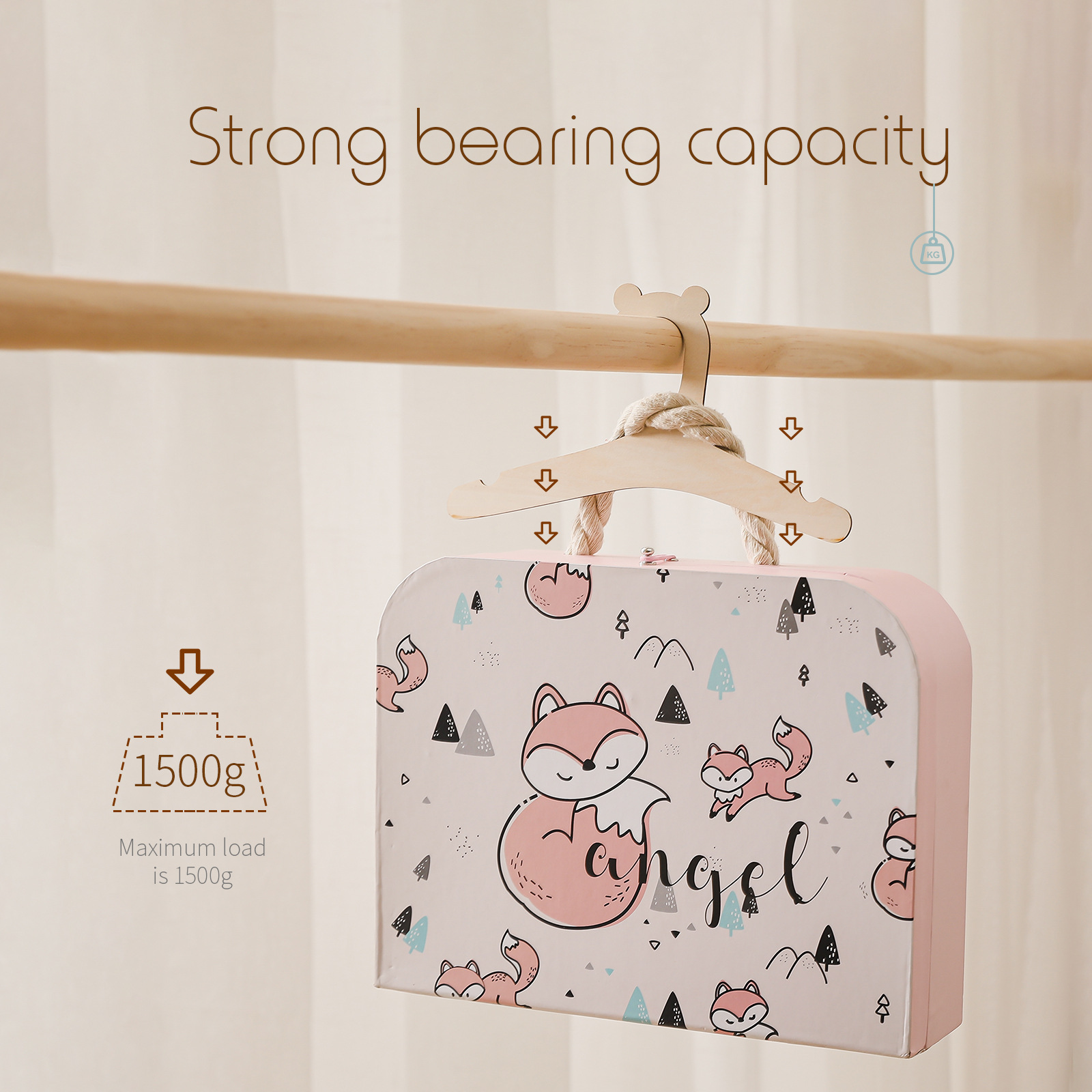 5/10 قطع شماعات خشبية للأطفال، - مراجعة Baby Clothing Hanging Rack وسعره