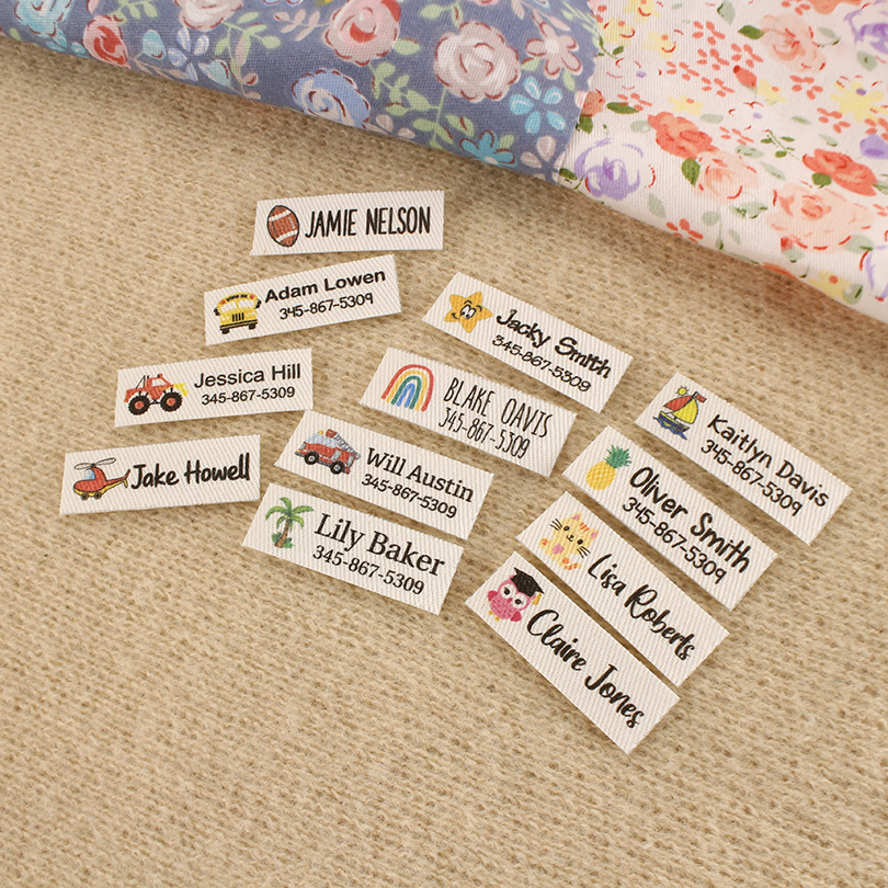 ملصقات كي مخصصة، ملصقات مدرسية - مراجعة Baby Clothing Labels وسعره