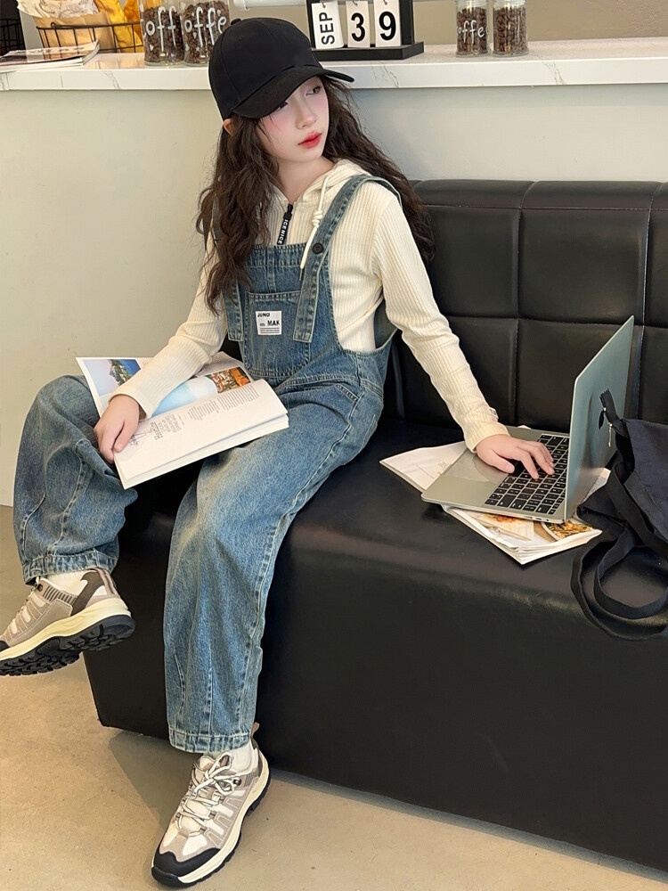 أفرولات جينز مريحة للبنات لفصل - مراجعة Baby Overall Denim وسعره