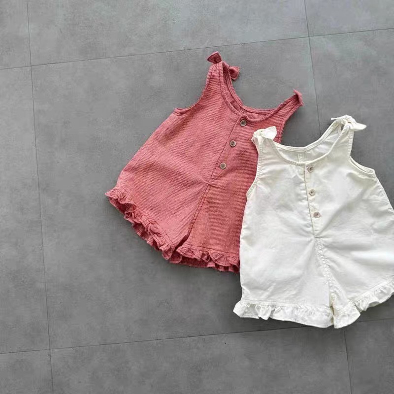 رومبير صيفي للبنات مع مريلة وش - مراجعة Baby Clothing 1 Year Old وسعره